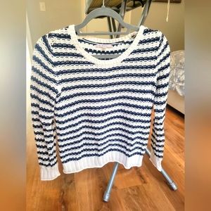 Navy/Cream Gap Sweater